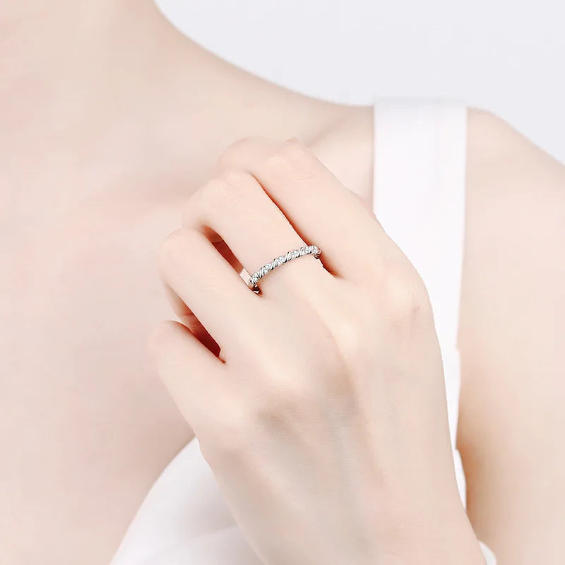 Twisted Accent Band Ring