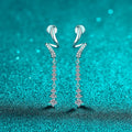 Curved Linear Drop Earrings