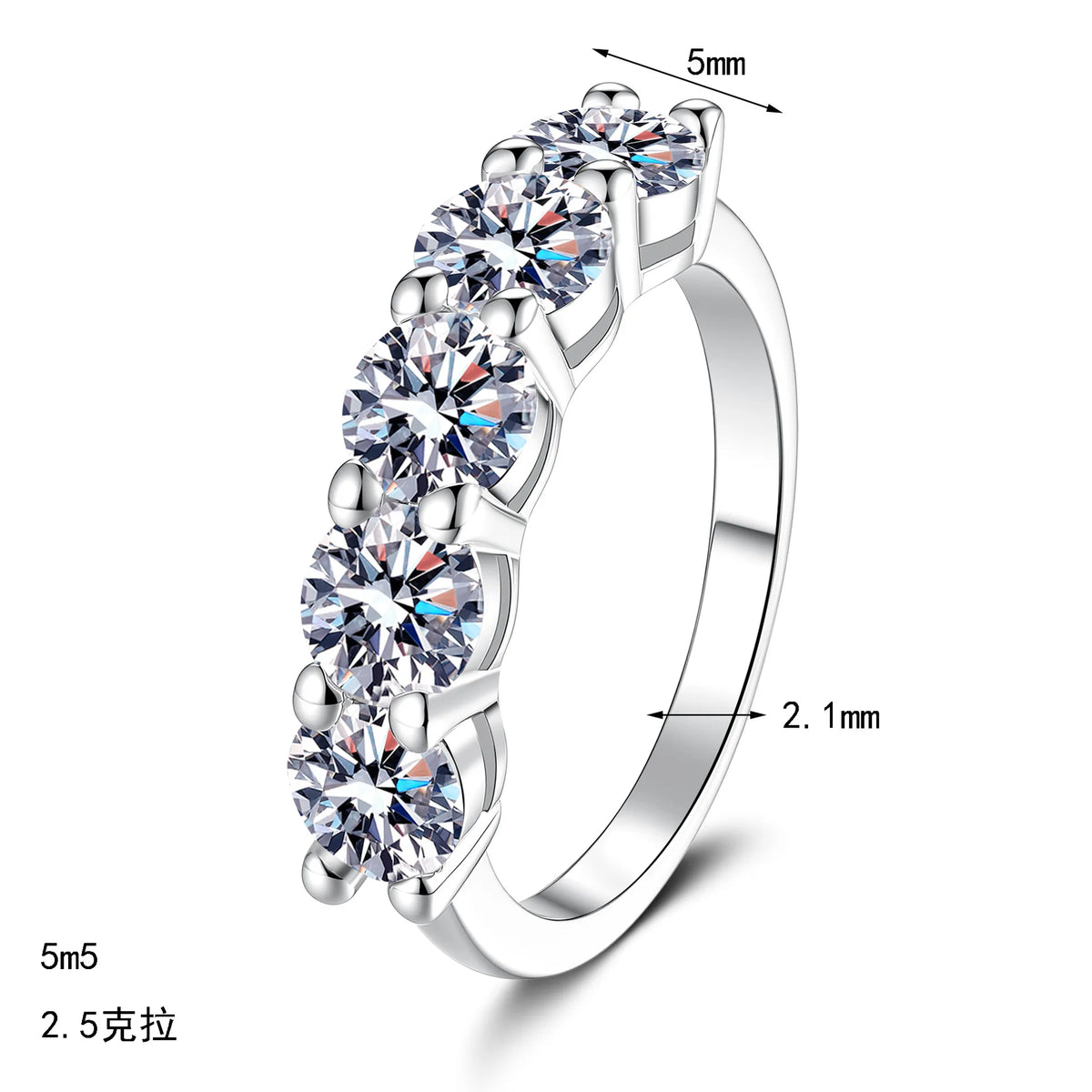 Five-Stone Band Ring