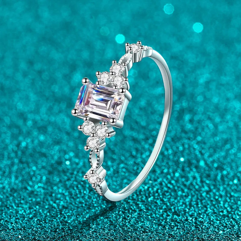 Rectangular Cluster Accent Ring