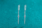 Linear Dangle Hoop Earrings