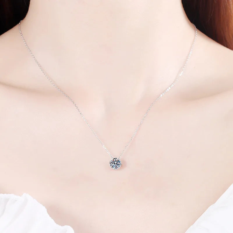 Round Solitaire Pendant