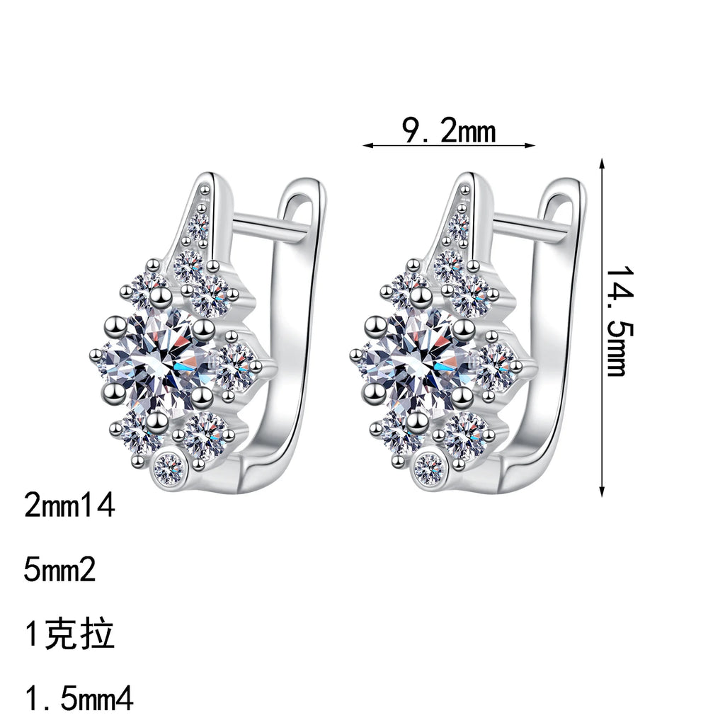 Cluster Hoop Earrings