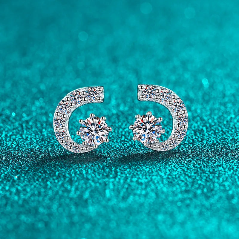 Open-Circle Stud Earrings