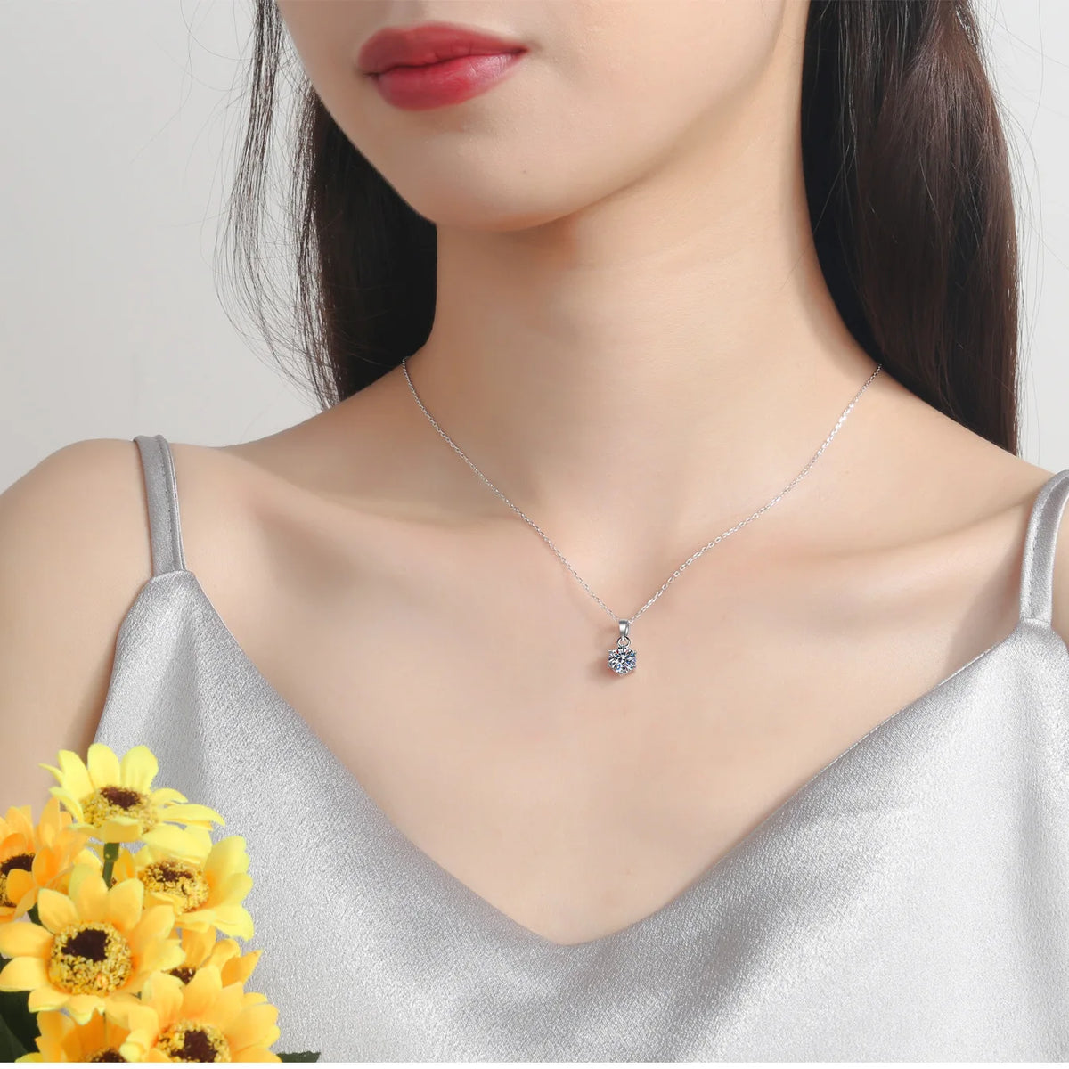 Round Solitaire Pendant