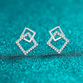 Interlocking Square Earrings