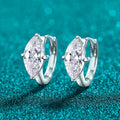 Marquise Hoop Earrings