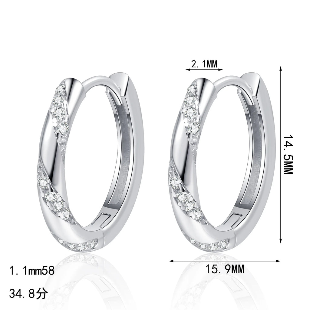Twisted Hoop Earrings