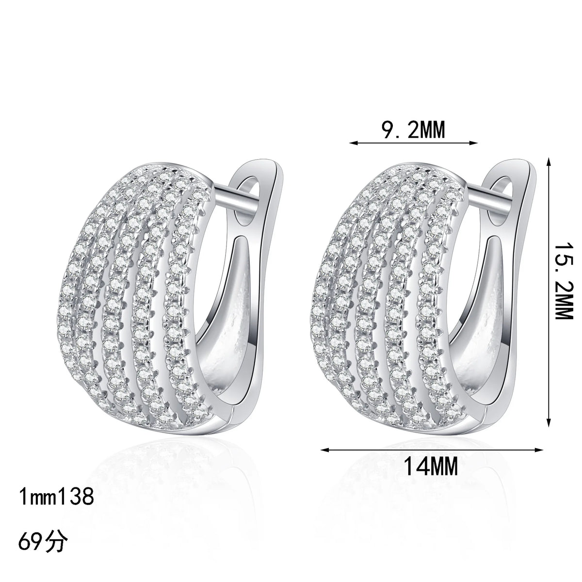 Multi-Row Hoop Earrings
