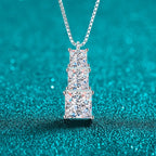Graduated Square Drop Pendant