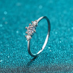 Three-Stone Slim Band Ring