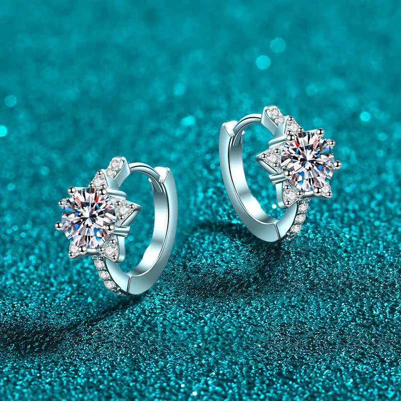 Star Hoop Earrings