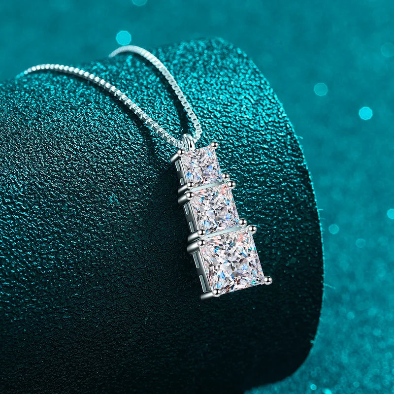 Graduated Square Drop Pendant