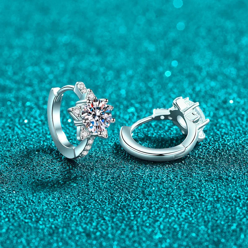 Star Hoop Earrings