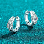Rhombus Halo Hoop Earrings