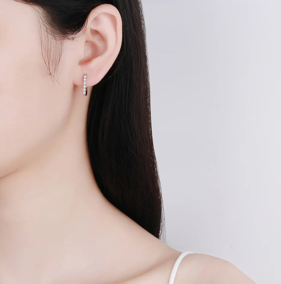 Single-Row Hoop Earrings