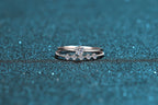 Dainty Floral Zircon Stacking Ring Set