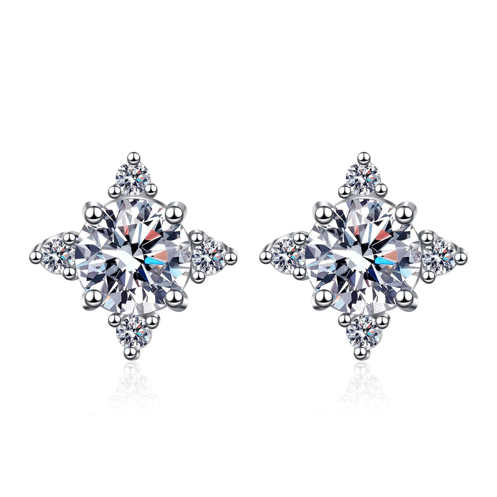 Four-Point Star Stud Earrings