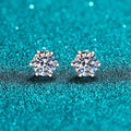 Round Solitaire Stud Earrings