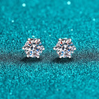 Round Solitaire Stud Earrings