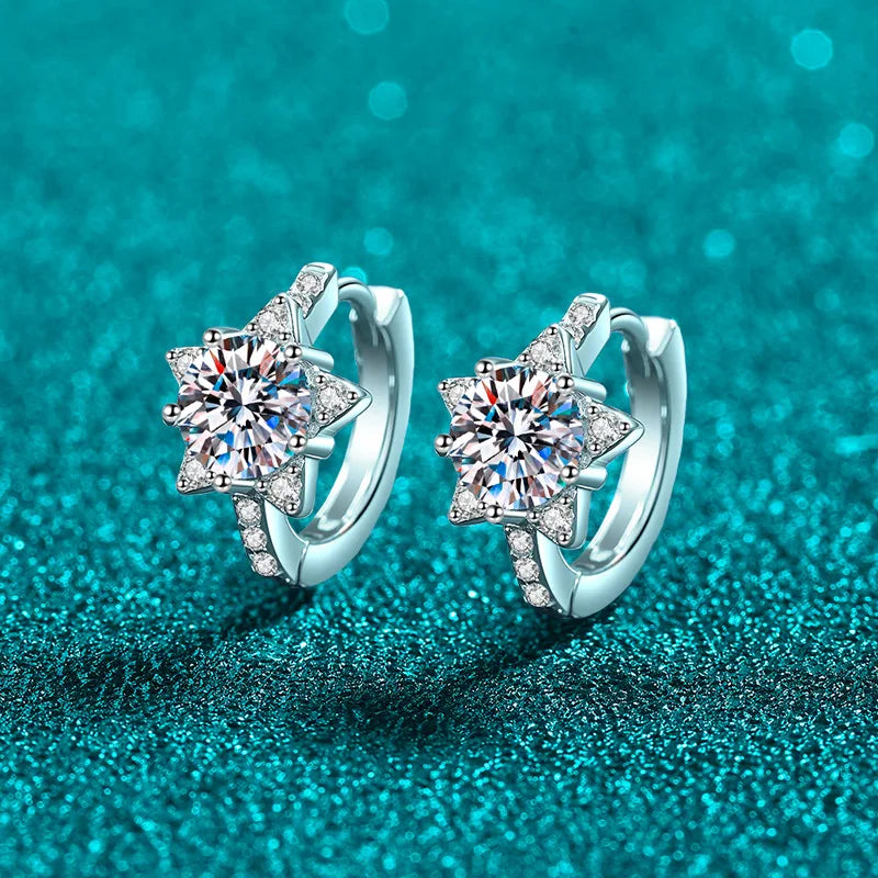 Star Hoop Earrings