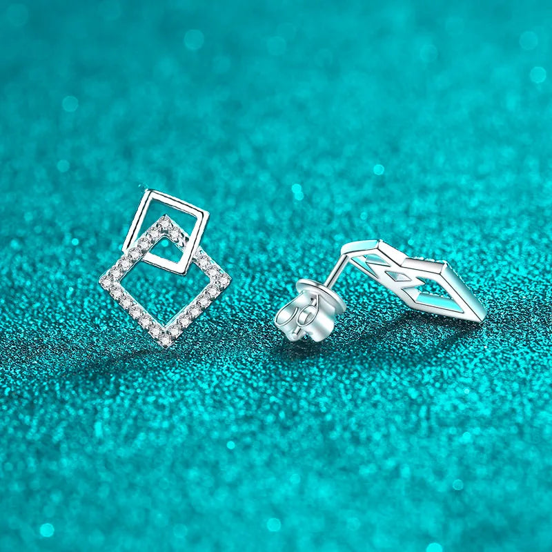 Interlocking Square Earrings