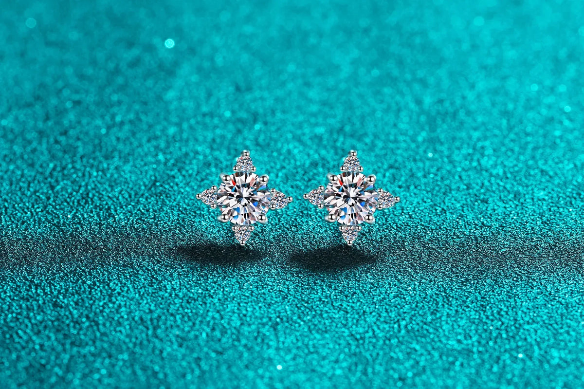Four-Point Star Stud Earrings