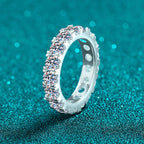 Round Stone Band Ring