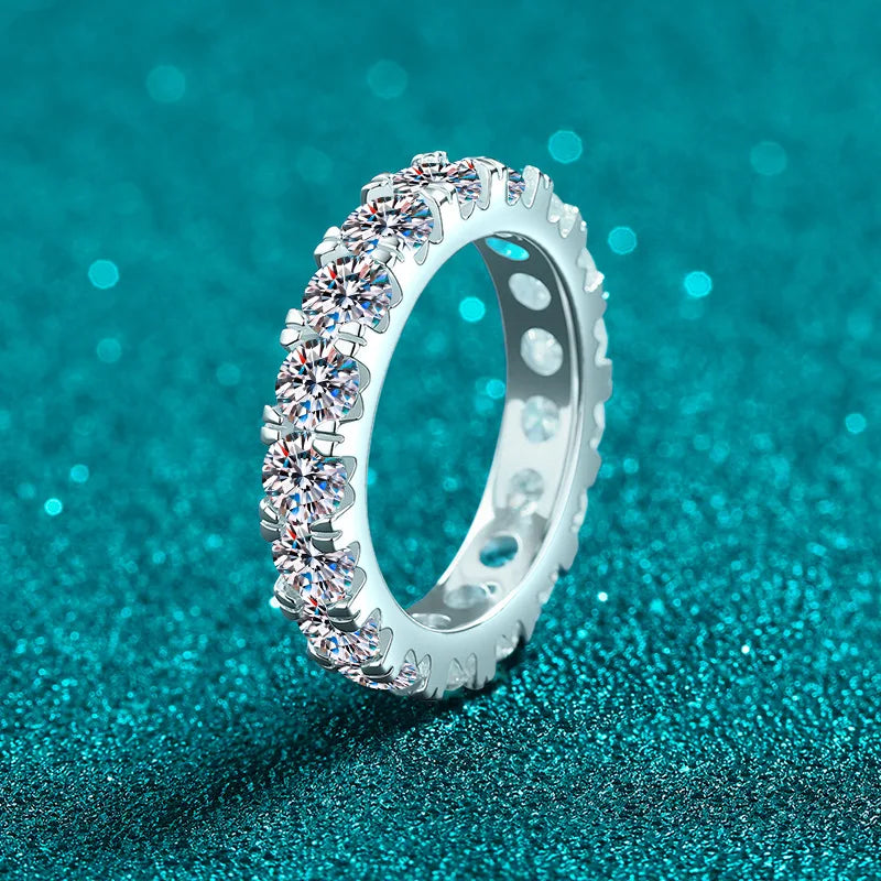Round Stone Band Ring