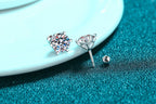 Round Solitaire Stud Earrings