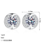 Open-Halo Stud Earrings