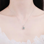 Square Halo Pendant