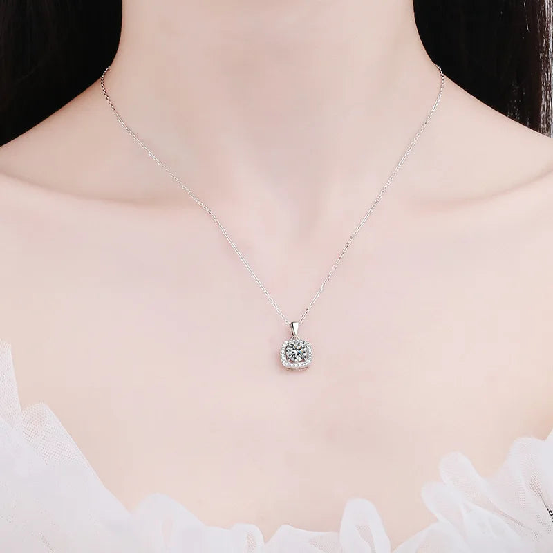 Square Halo Pendant