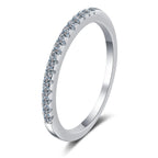 Stone-Set Slim Band Ring