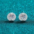 Open-Halo Stud Earrings
