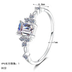 Rectangular Cluster Accent Ring