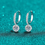 Round Drop Hoop Earrings