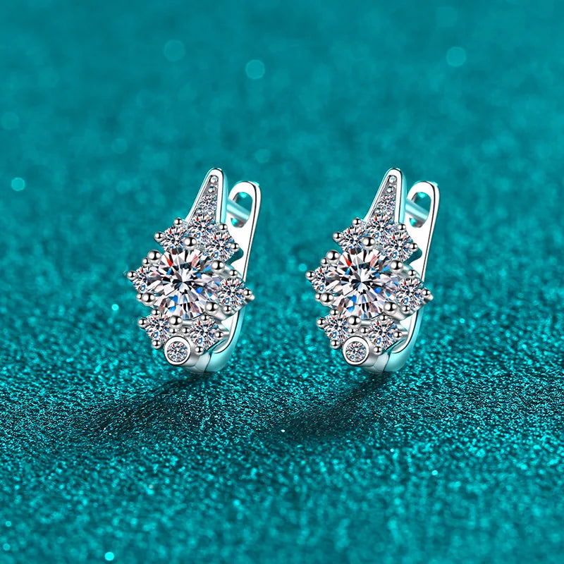 Cluster Hoop Earrings