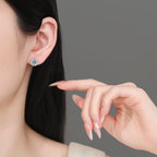 Open-Halo Stud Earrings
