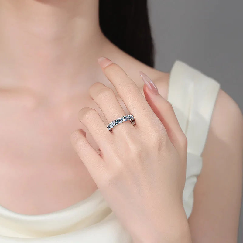 Round Stone Band Ring