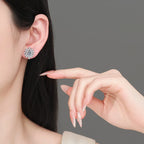 Floral Cluster Stud Earrings