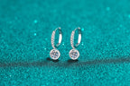 Round Drop Hoop Earrings