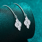 Marquise Cluster Threader Earrings